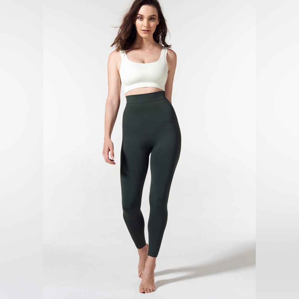 BLANQI Everyday Highwaist Postpartum + Nursing Support Black Leggings Size Small